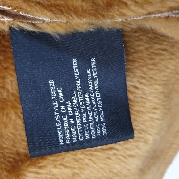 River Island Faux Sherling Suede Jacket Size L - Picture 8 of 10